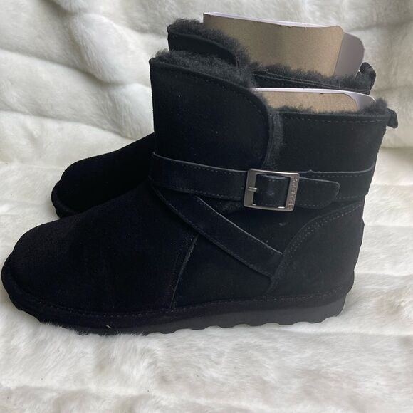 NWBox BEARPAW Emersyn Suede black Ankle Boots with Never wet Technology … - Picture 6 of 9